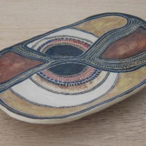 Aboriginal-inspireret fad/Jørgen Sten Nielsen