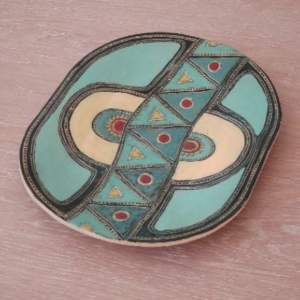 Aboriginal-inspireret fad/Jørgen Sten Nielsen