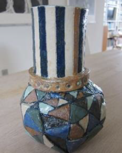 Skødesløs geometri vase/Jørgen Sten Nielsen