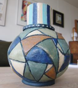 Skødesløs geometri vase/Jørgen Sten Nielsen