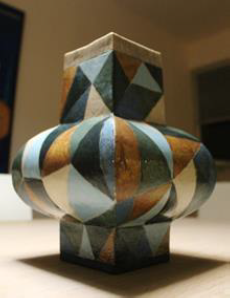 Simons vase med trekanter/Jørgen Sten Nielsen