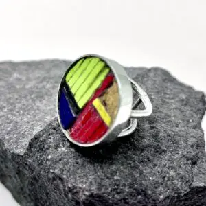 Ring med stor sten, Fl. Knudsen