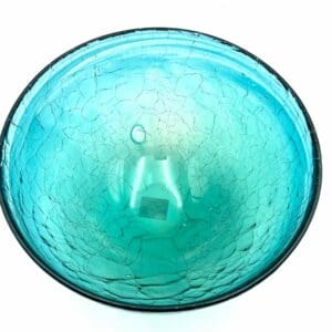 Blå glasskål